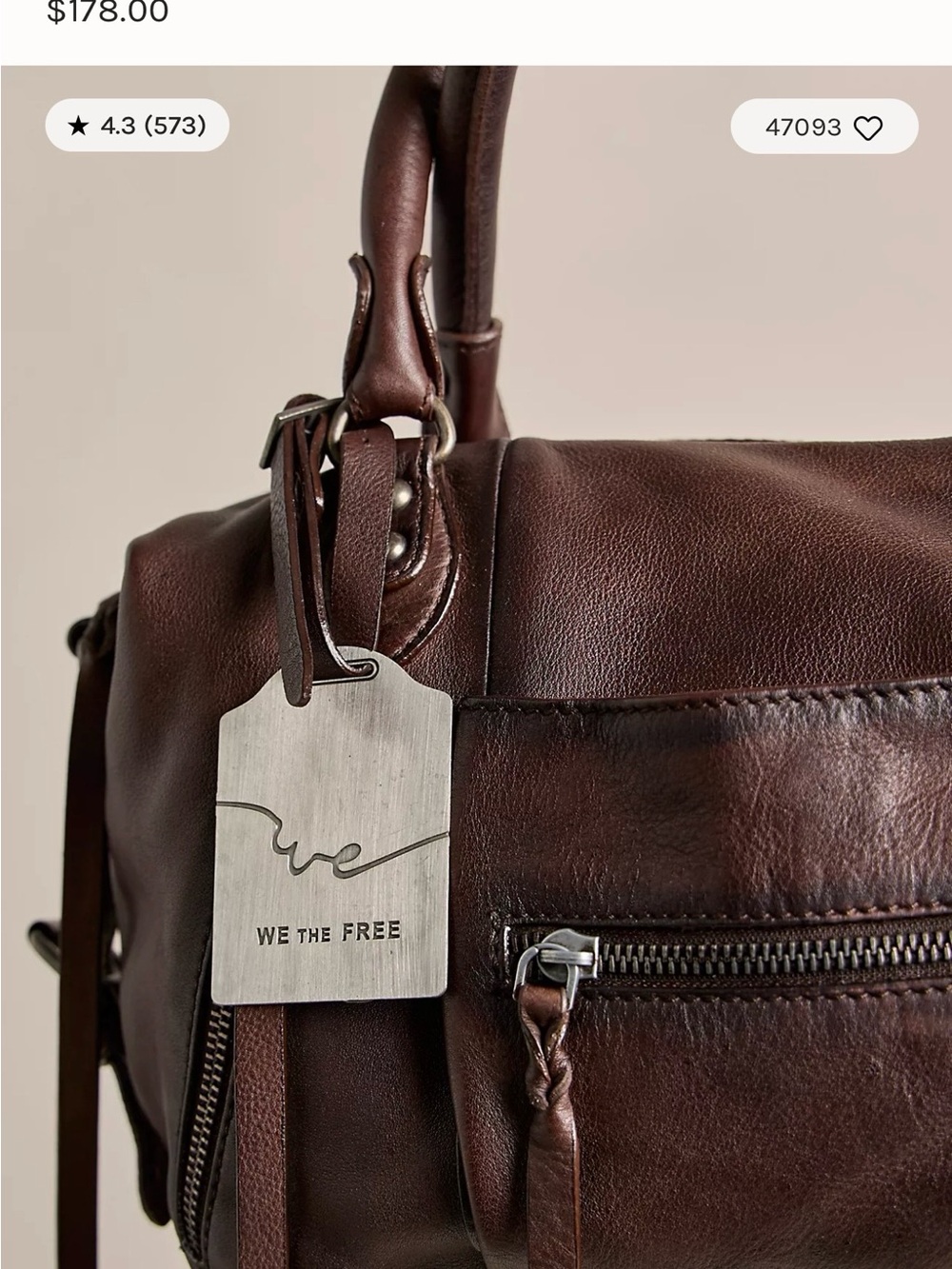 We The Free Baby Emerson Bag tote & charms - Picture 9 of 14